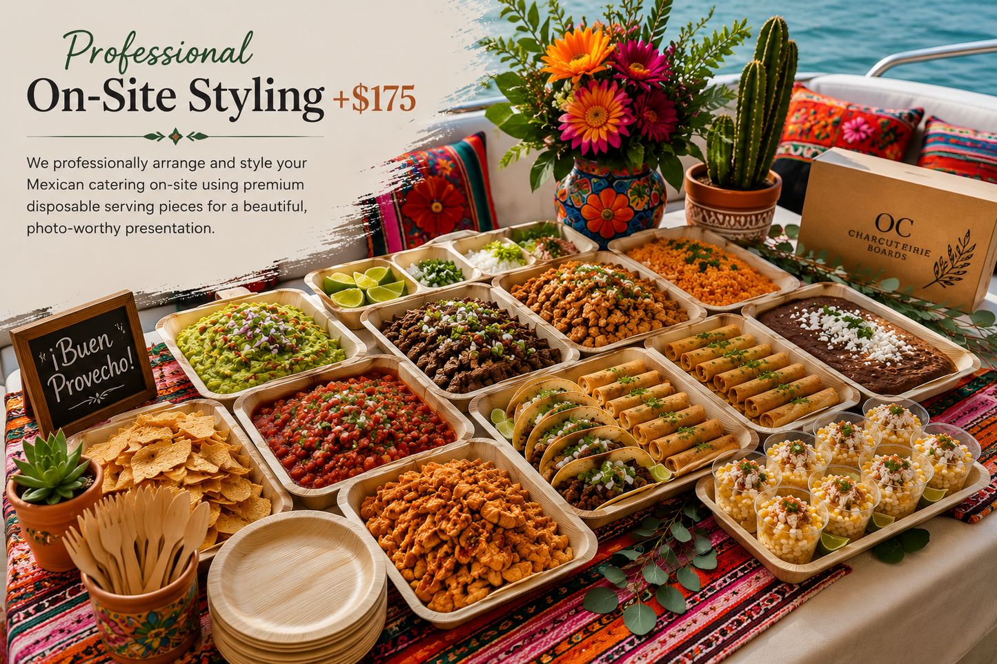 Mexican Grazing Table Taco Bar Catering